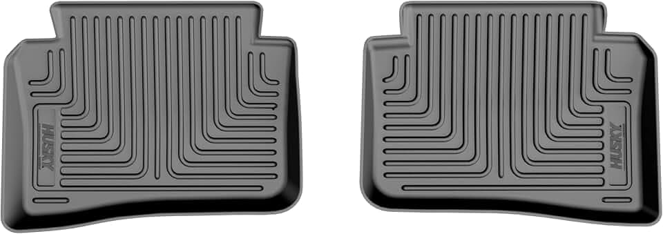 Husky Liners X-act Contour Floor Mats | Fits 2022-2026 Mercedes-Benz C300 | 2nd Row, 1-pc Black - 77491