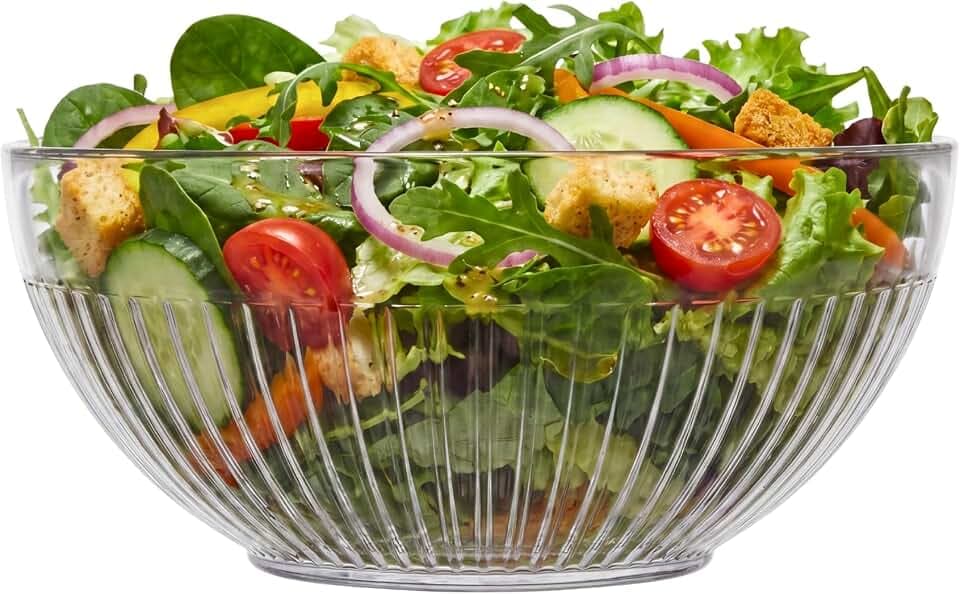 TREND FOR HOME Obstschale ⌀ 21.7 cm Servierplatte Salatschüssel Snackschale Dekoschale Glasschüssel Glasschale Servierschale Schmuckschale Servierschüssel Tischdeko, Alexis, Transparent