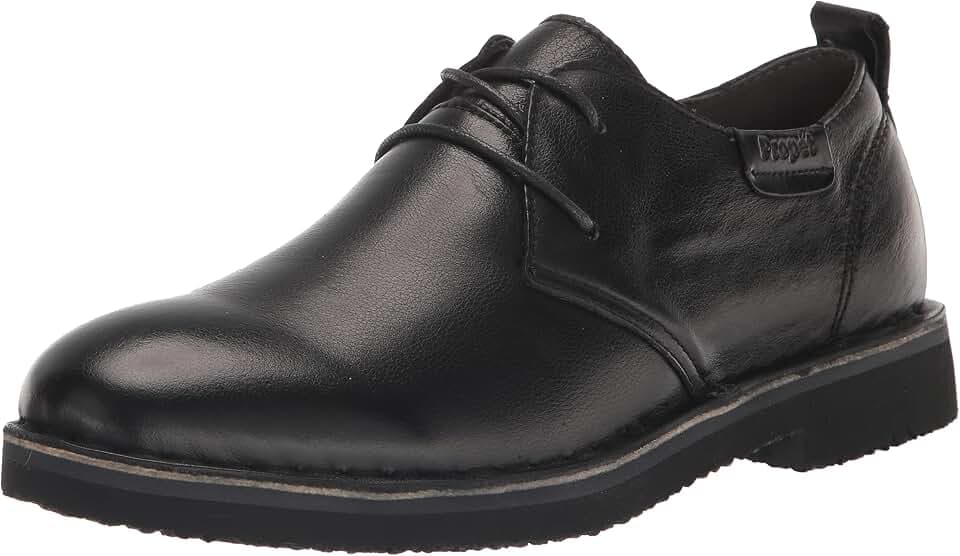 Propet Mens Finn Oxford Casual Shoes - Black