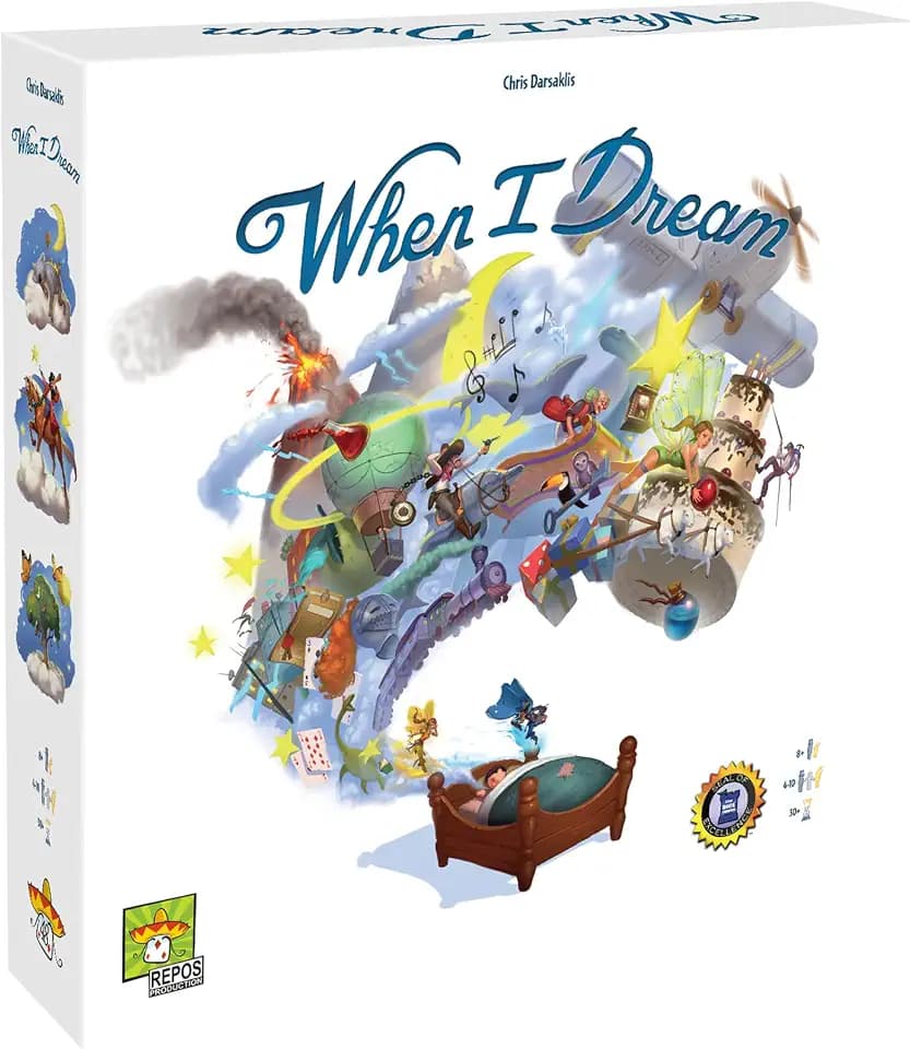 When I Dream Board Game - Cooperative Strategy Game of Horror and Heroism, Family Game for Kids & Adults, Ages 12+,1-4 Players, 60 Minute Playtime, Made by Repos Production