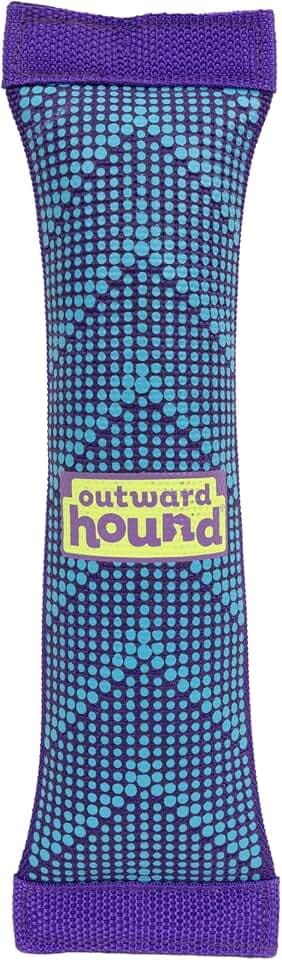 Outward Hound FlyFetch Firehose Fetch Ultra-Durable Dog Toy with Squeaker, Floats in Water, All Breeds, 16"