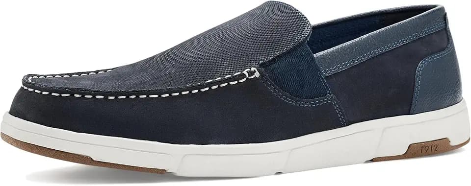 Nunn Bush Luca Moccasin Toe Venetian Leather Slip-On Lightweight Comfortable Loafers