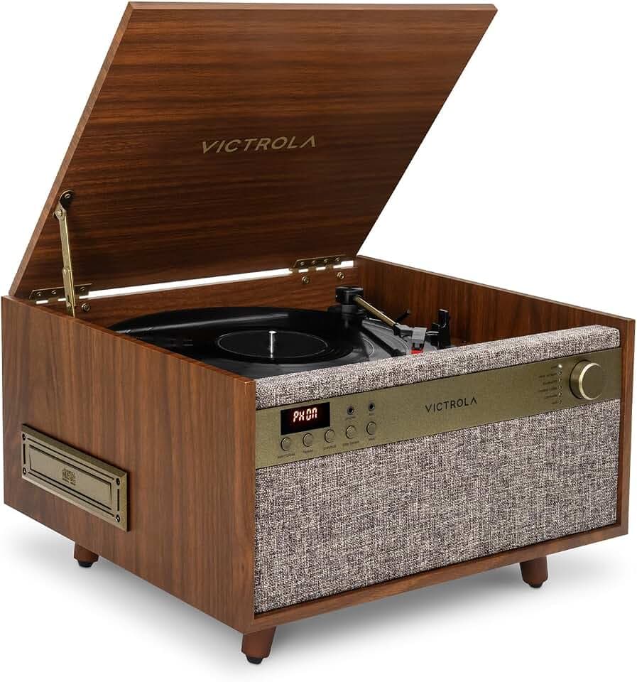 Victrola Century - 6-in-1 Bluetooth-Plattenspieler - Walnuss