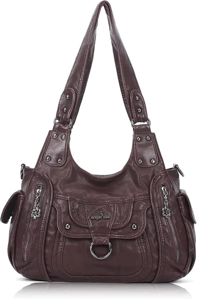 Angel Kiss Women's Shoulder Bag Vegan Leather Hobo Purses and Handbags Satchel Tote Bags for Women with Adjustable Strap