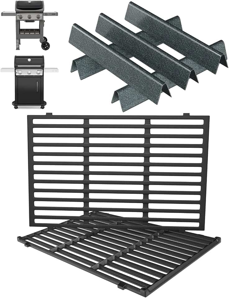 Grill Grates & 15.3" Flavorizer Bars for Weber Spirit I/II 300 Series Grill