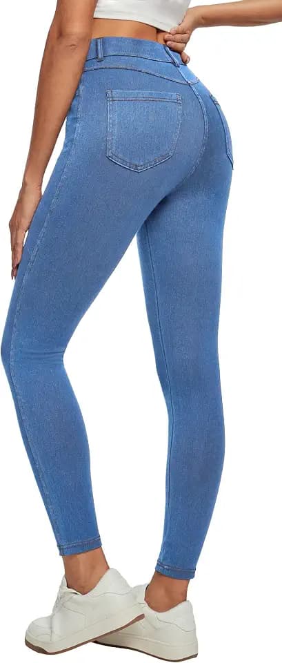 Stretchy Skinny Jeans for Women Pull On Jeggings High Waist Denim Leggings