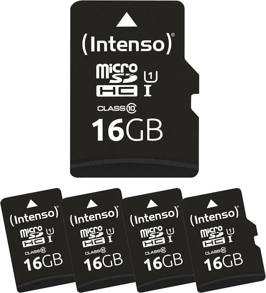 Intenso 5X 16 GB MicroSDHC Premium Multipack - Class 10 Speicherkarten