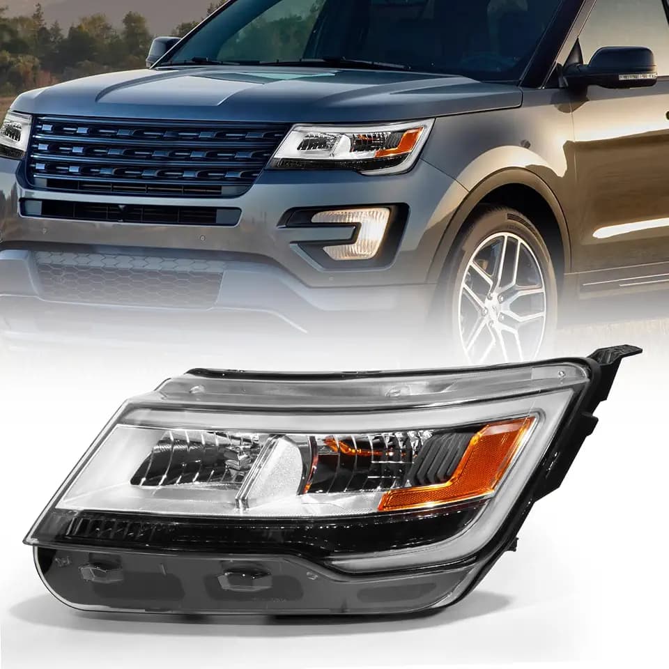 Zhaoyang Headlight Compatible with 2016 2017 2018 2019 Ford Explorer Sport