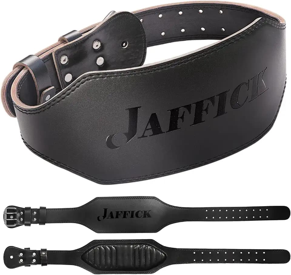 Genuine Leather Weight Lifting Belt for Men Gym Weight Belt Lumbar Back Support Powerlifting Weightlifting Heavy Duty Workout Training Strength Training Equipment