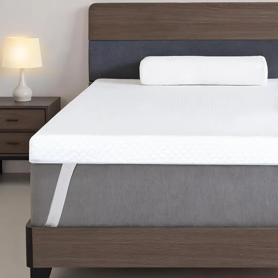 Fvkind 3" Gel Memory Foam Mattress Topper Queen60 x80 x3, Cooling Backpain