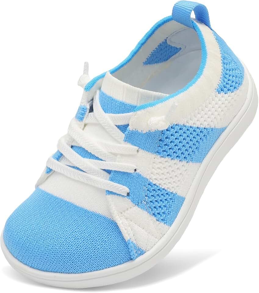 LeIsfIt Toddler Shoes Girls Boys Wide Shoes Kids Zero Drop Minimalist Sneakers Barefoot Slip on Tennis Sneakers