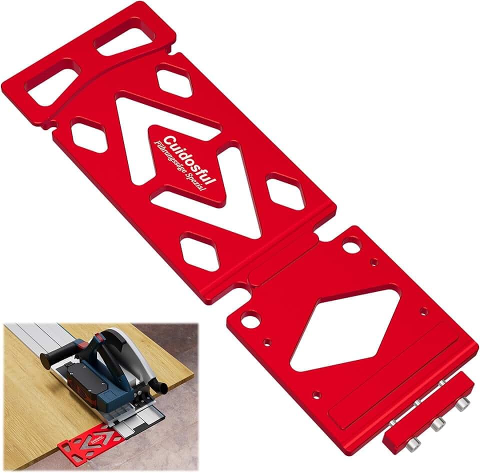 CNC-gefräster 90° Winkelanschlag Kompatibel mit Bosch FSN Führungsschiene – Präziser, Vertikaler Schnitt für Holz- und DIY-Projekte, Ideal für Holzplatten schneidarbeiten