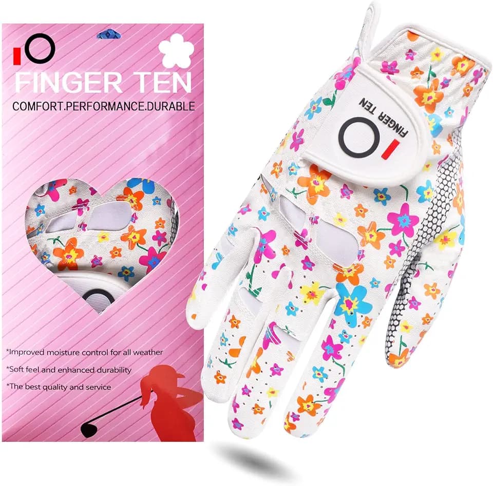FINGER TEN Golf Gloves Women Extra Grip