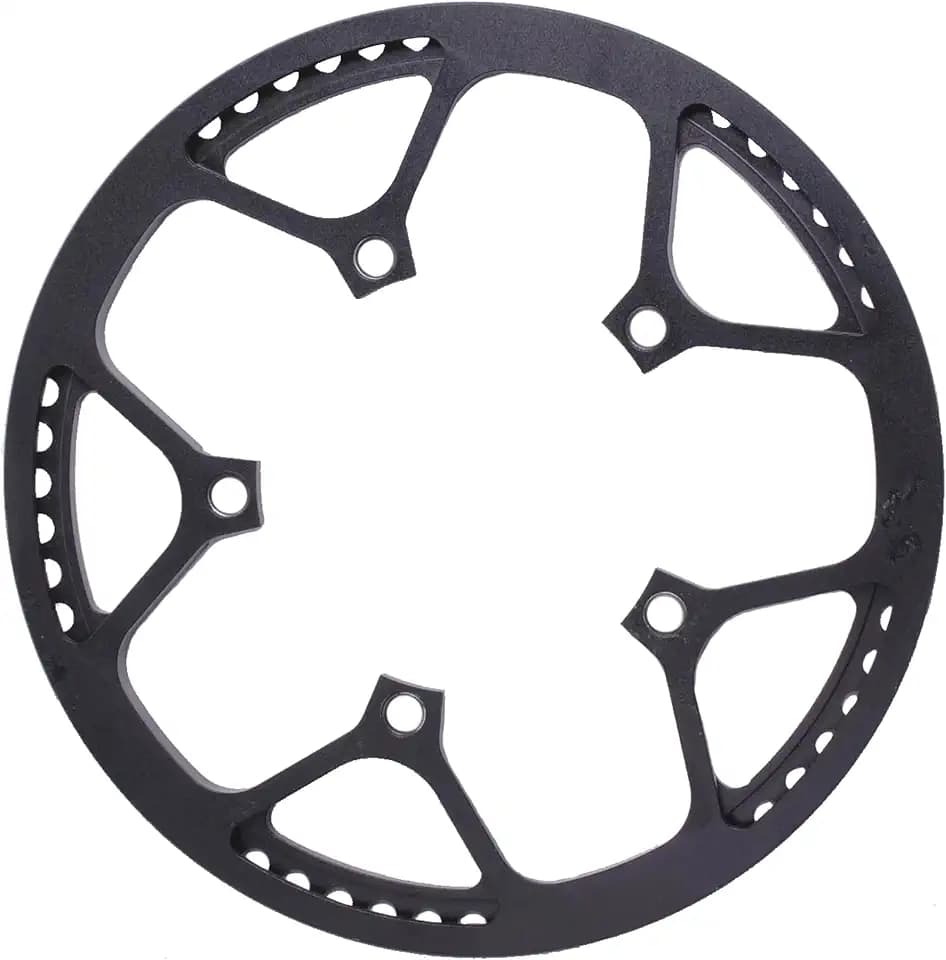 Universal Bike Chainring,52T/54T/56T/58T/60T BCD 130mm Bike Chainring with Chain Guard for 6 to 12 Speed MTB,EBike,Road Bike,City Bike,Folding Bike,Cargo
