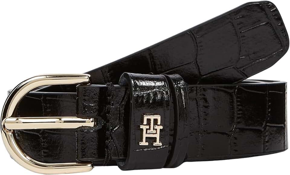 Tommy Hilfiger Damen Essential Effortless 2.5 Croc Go Aw0aw17755 Verstellbarer Gürtel (1er Pack)