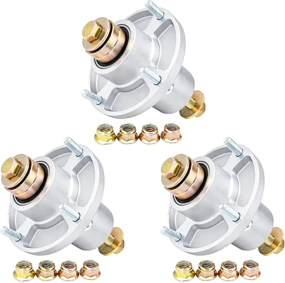 601804 607418 Spindle Assembly Fits 36" 42" 48" 54" 60" Deck Hustler Raptor SD SDX, 48" 54" Deck Hustler Raptor Flip-Up, 42" 48" 54" Deck Hustler Sport Lawn Mower 3 Pack