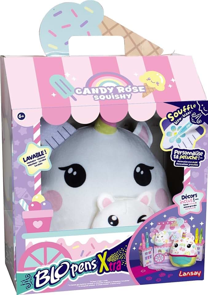 Lansay - Blopens X-Tra Candy Rose Squishy - Kreatives Basteln - Ab 5 Jahren