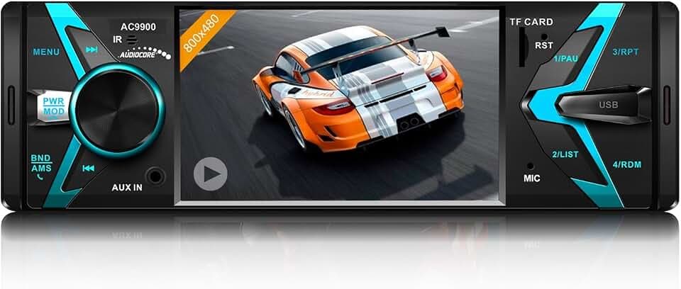 Audiocore AC9900 Autoradio mit TFT Bildschirm 800x480 Bluetooth MP5 Fernbedienung AUX SD USB UKW-Radio Audio Video KFZ AVI DivX