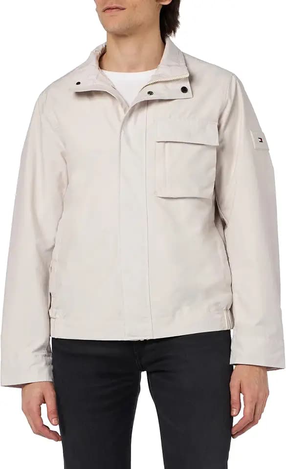 Tommy Hilfiger Herren Jacke Stand Collar Shirt Jacket Übergangsjacke