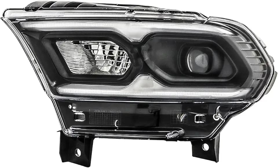 labwork Headlight Assembly Replacement for Durango 2021-2023 Headlights w/DRL Projector Black Set Driver Side LH 68433783AE