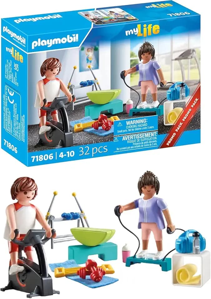 PLAYMOBIL | Sports | Fitnesstraining | Spielzeug für Kinder ab 4 Jahren | 71806