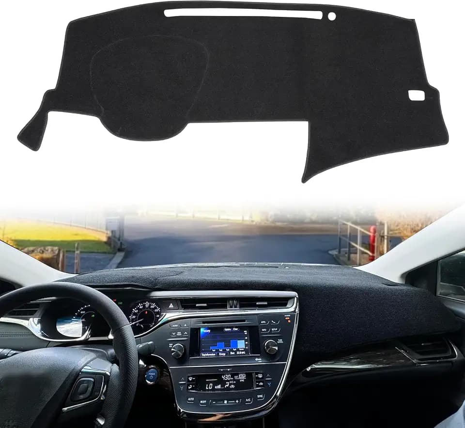 Dashboard Cover Dash Cover Mat Pad Custom Fit for Toyota Avalon 2013 2014 2015 2016 2017 2018 (Black)