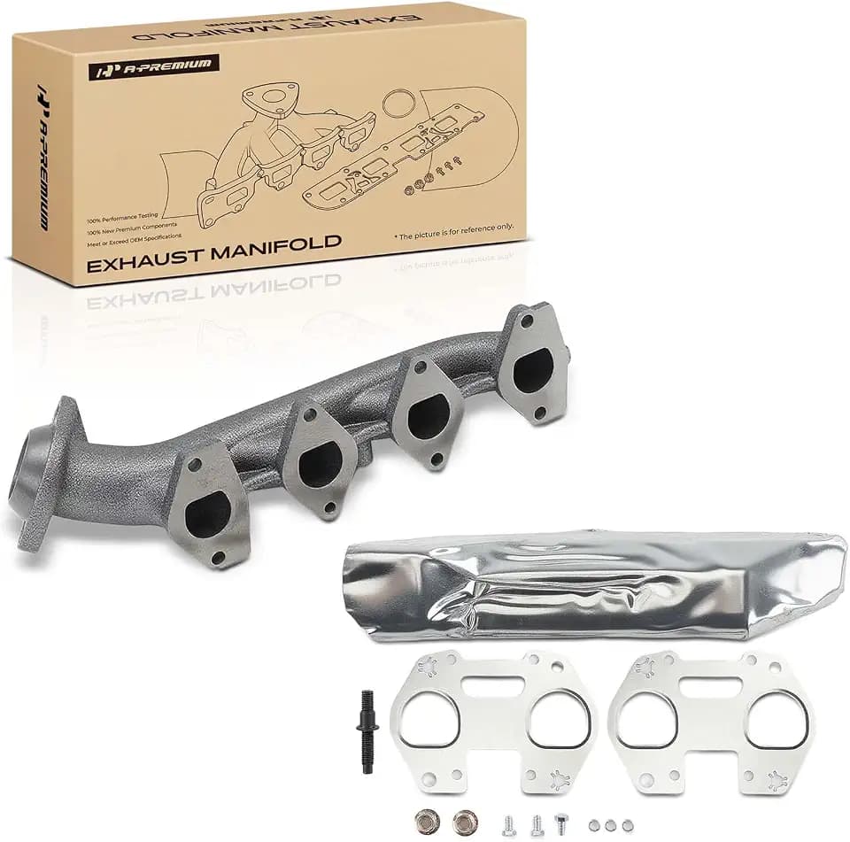 A-Premium V8 4.6L Exhaust Manifold Kit W/Gasket, Nuts, Studs & Heat Shield