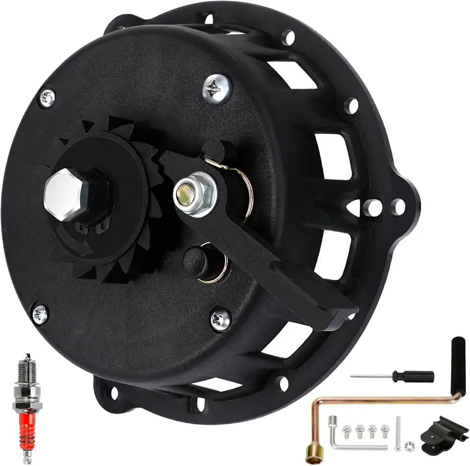 Easy Hand Crank Start Wind Up Recoil Starter Assembly for Predator 212 224cc Hemi Coleman CT200U Mini Bike BT200X B200R KT196 Go Kart 196cc 6.5HP Engine Axis M200 Minibike Parts with Hardware