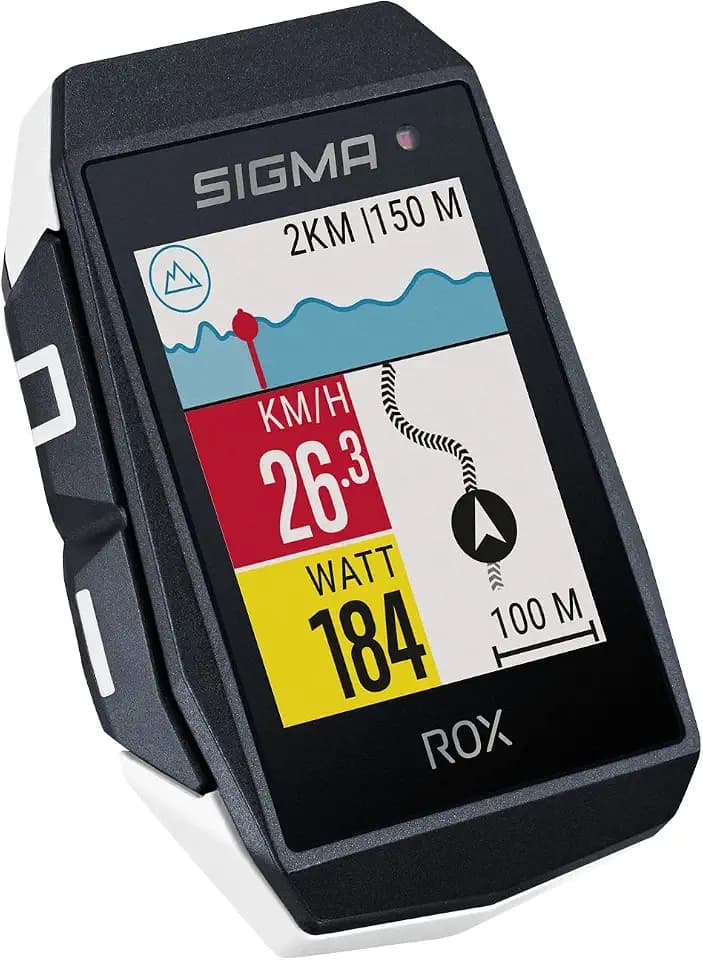 SIGMA ROX 11.1 EVO White | Fahrradcomputer kabellos GPS & Navigation inkl. GPS Halterung | Outdoor Navigation mit Smarter Funktionsvielfalt | Tacho mit Höhenmessung