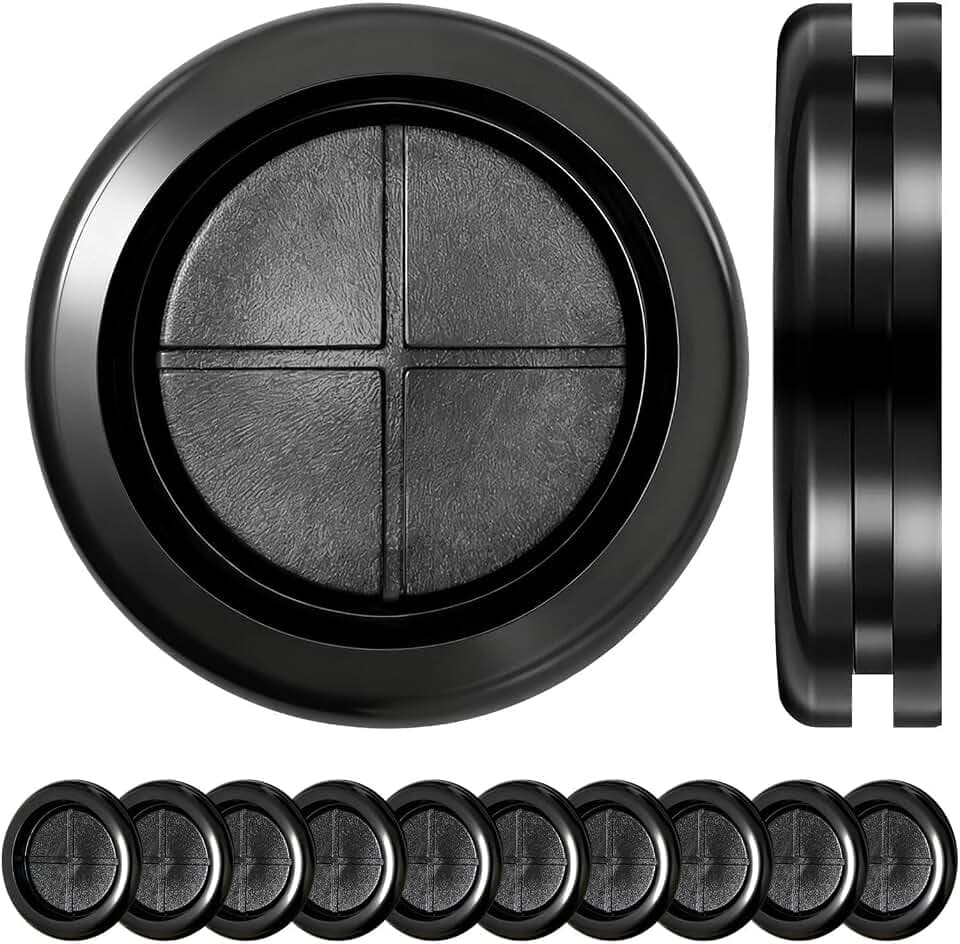 20 Stück 70mm Kabeldurchführung Gummi Wasserdicht, Schwarz