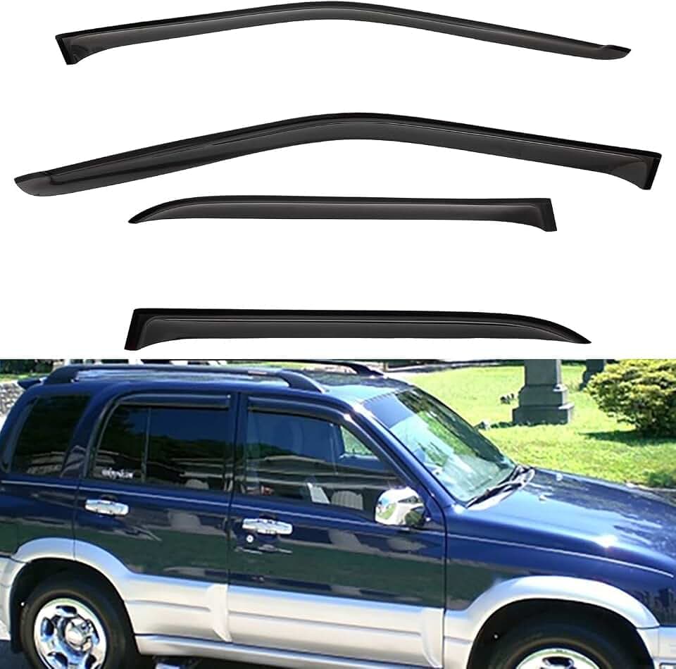 4pcs Window Visors Rain Guards for 1999-2005 Grand Vitara