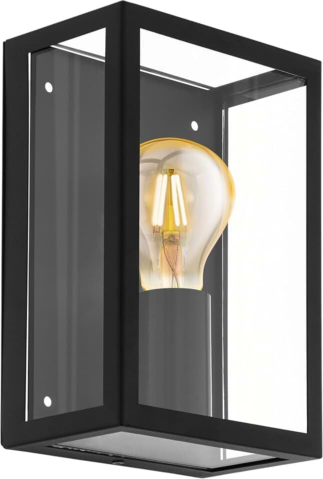 EGLO Außen-Wandlampe Alamonte 1, Außenleuchte Vintage, Schwarz