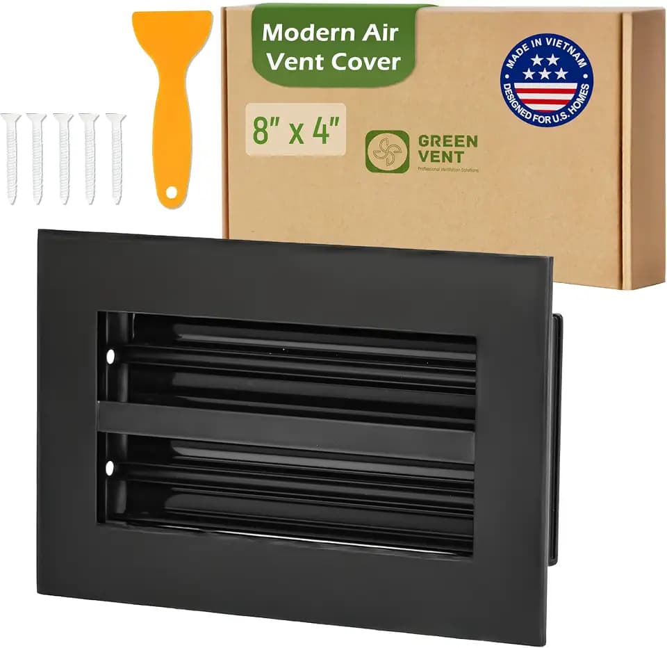 Modern AC Vent Cover 8x4, Premium Linear Slot Diffuser