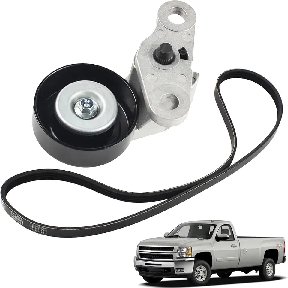 A/C Serpentine Drive Belt Tensioner Kit Fit for 99-08 Chevy GMC
