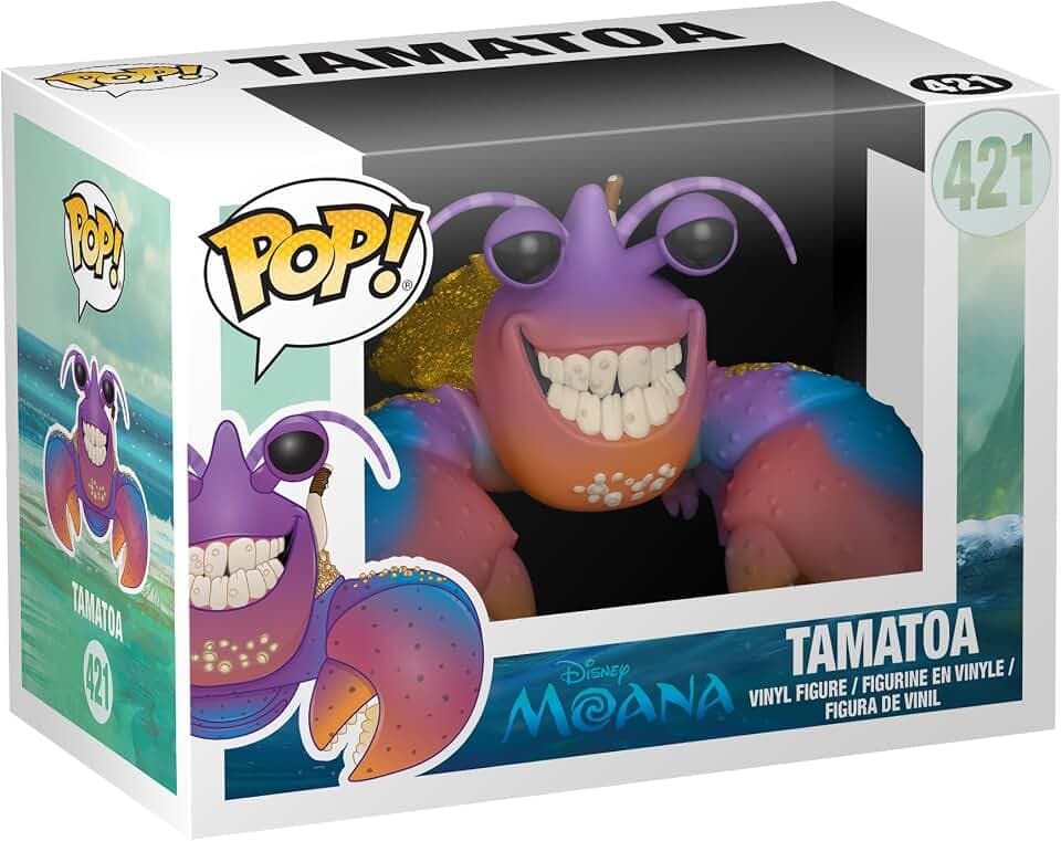 Funko POP! Disney: Moana - Tamatoa | Offizieller Fanartikel und Merch - Vinyl Sammelfigur als Regal Deko - Geschenkidee zum Geburtstag für Fans und Sammler