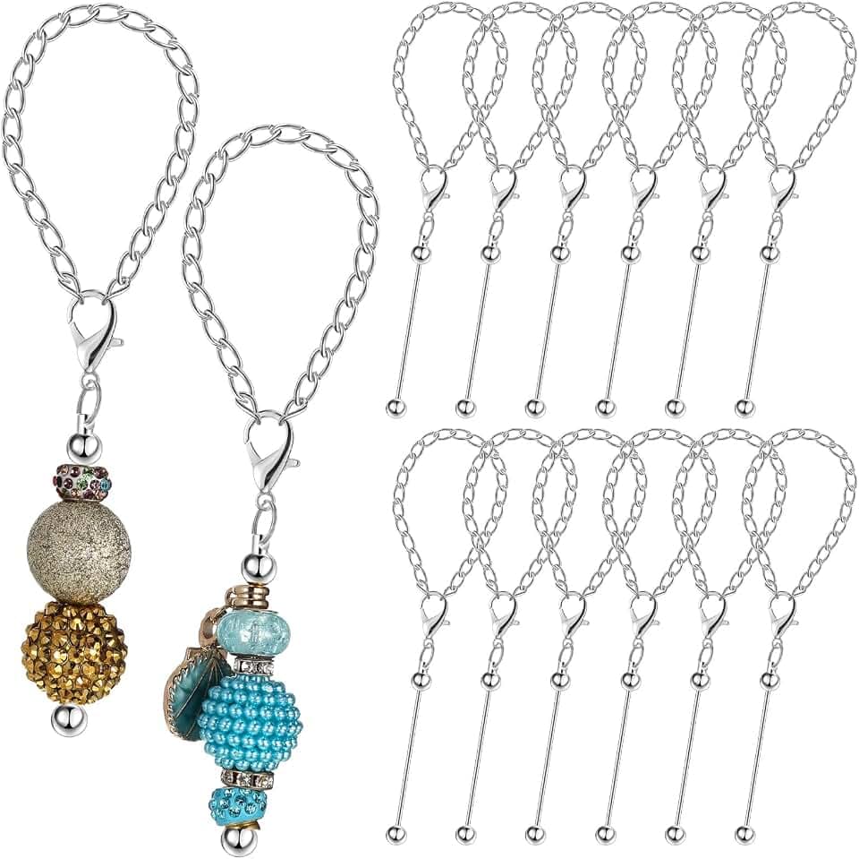 Landical 12 Pcs Beadable Cup Charms, Tumbler Charms