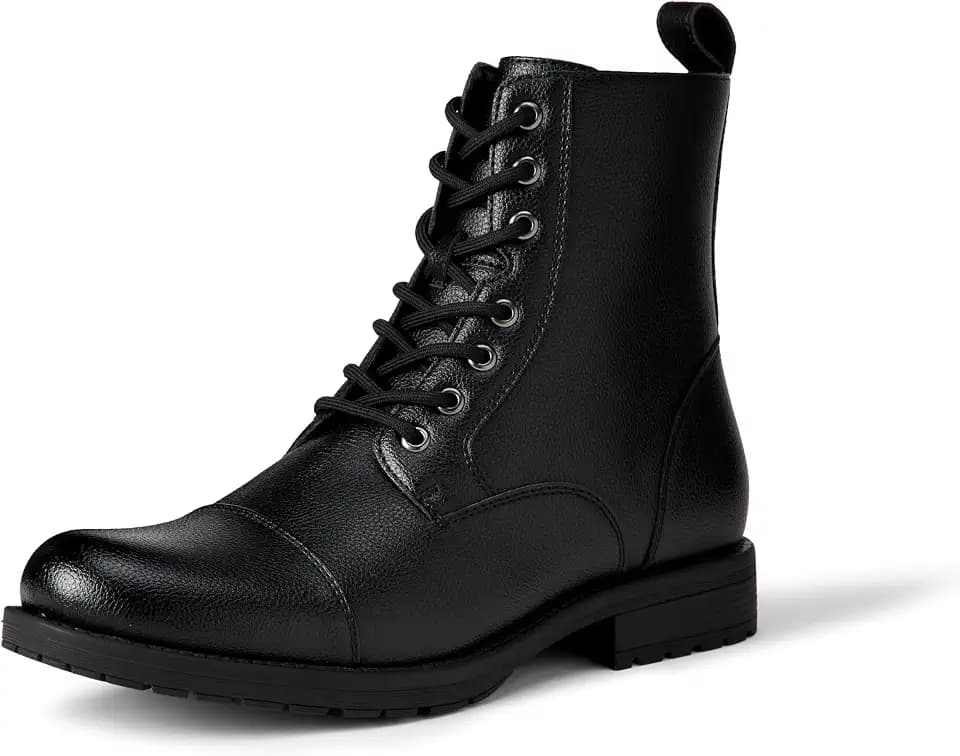 Amazon Essentials Men's Cap Toe Lace Up Combat Boots
