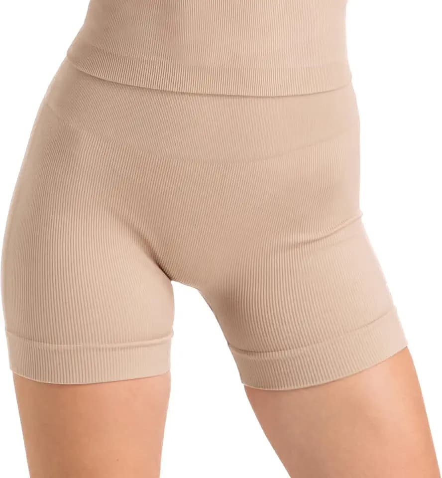 Damen Nahtlose Biker Shorts - Hoch taillierte Biker Shorts ohne vordere Naht für Frauen, weiche Workout Shorts mit Bauchkontrolle für Fitnessstudio, Radfahren, Yoga, Pilates und Sport