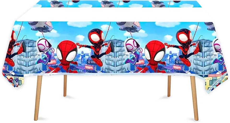 2pcs Birthday Party Tablecloth Table Cover Birthday Supplies Decorations (Style 7)