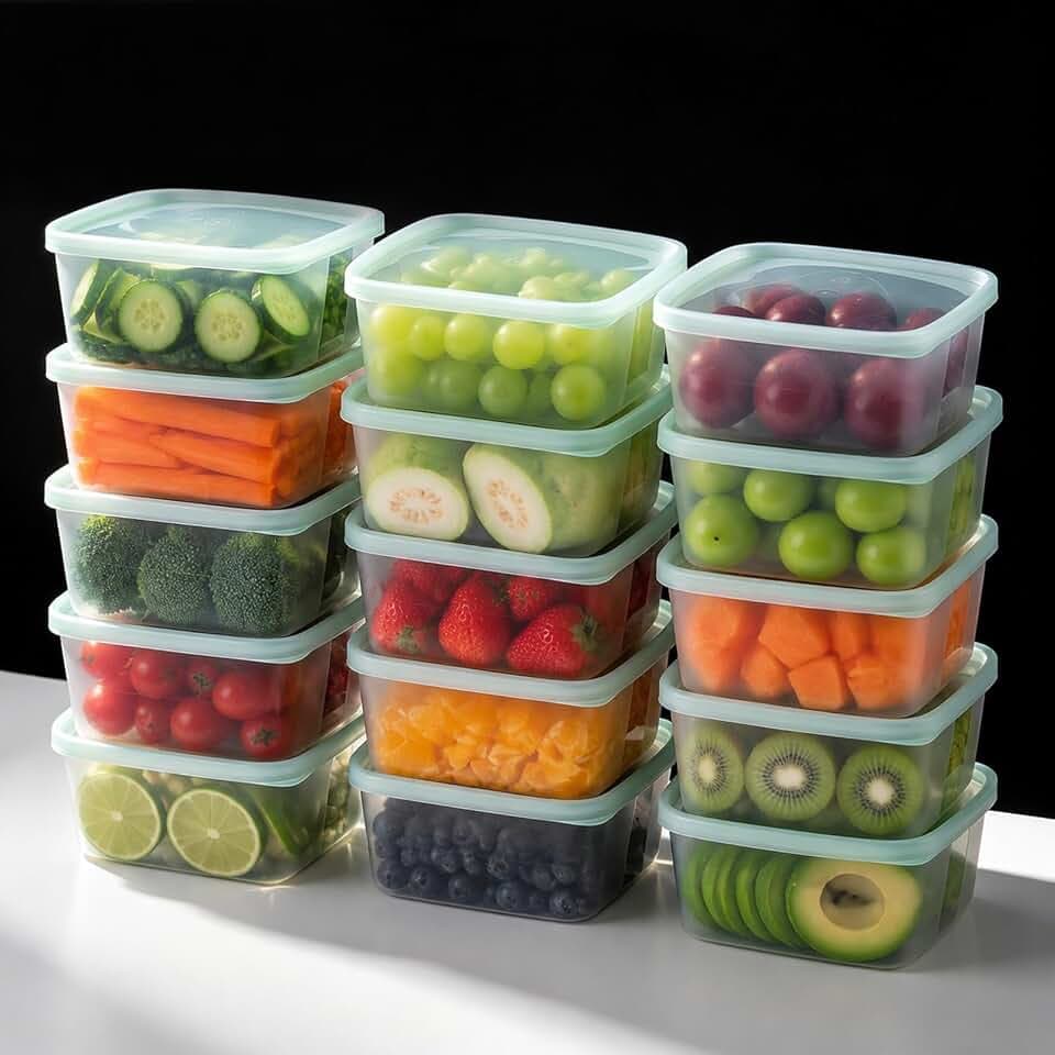 LivLab Mker 30 PCS 20OZ Food Storage Containers with Lids - Meal Prep