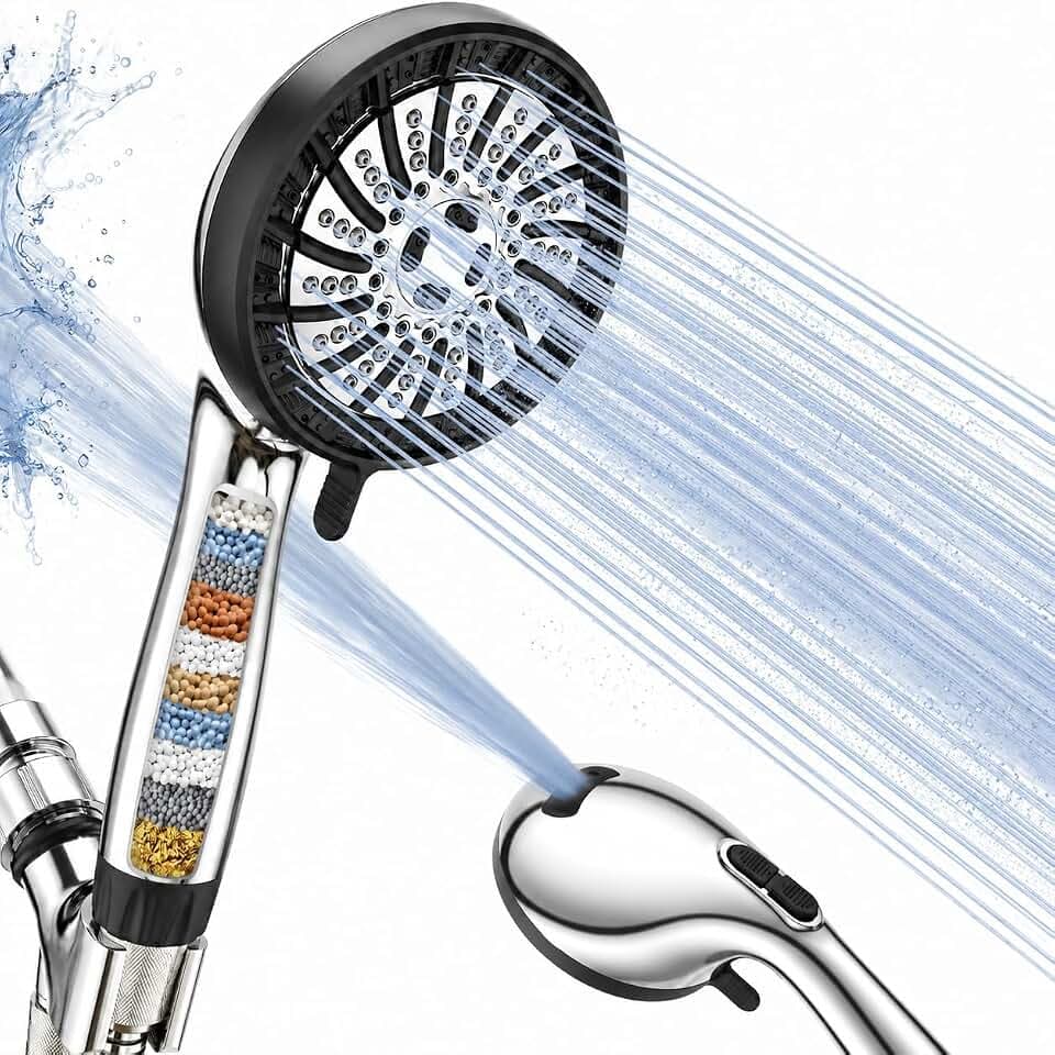 Filtered Shower Head with Handheld,High Pressure Shower Heads with Filters