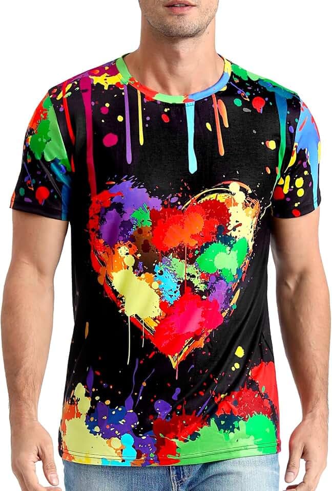 Herren Pride Regenbogen T-Shirts