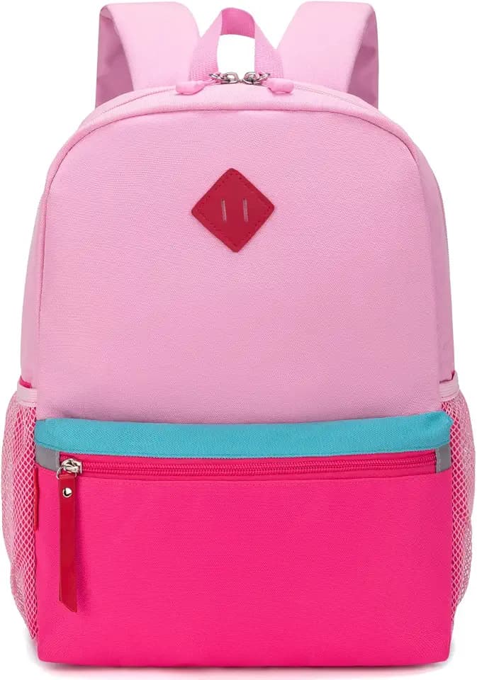 Toddler Kids Backpack for Boys or Girls, Pink, 15 Inch