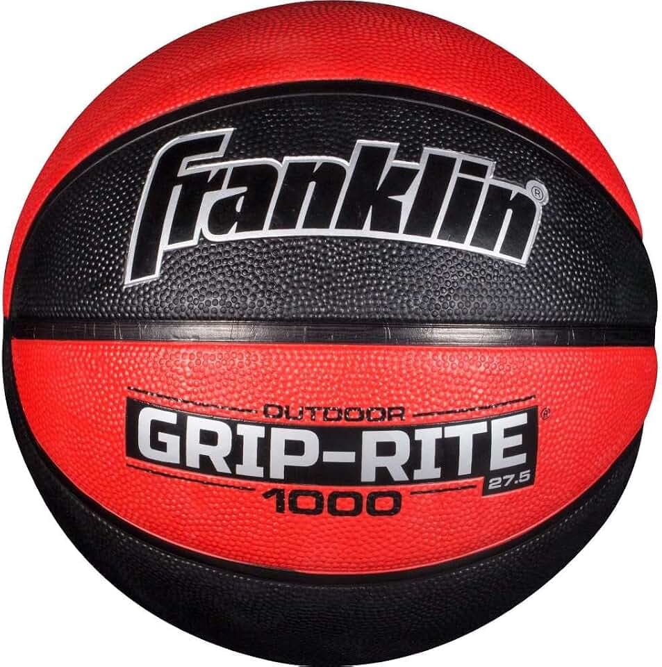 Franklin Sports Grip-Rite 1000 Youth Basketball - Durable Junior Size Basketball for School, Camp, Home Practice - Indoor and Outdoor Use - Multiple Colors and Sizes