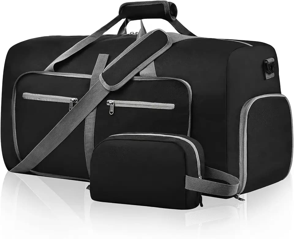 Felipe Varela Foldable Duffle Bag for Travel Weekend Overnight Gym Camping