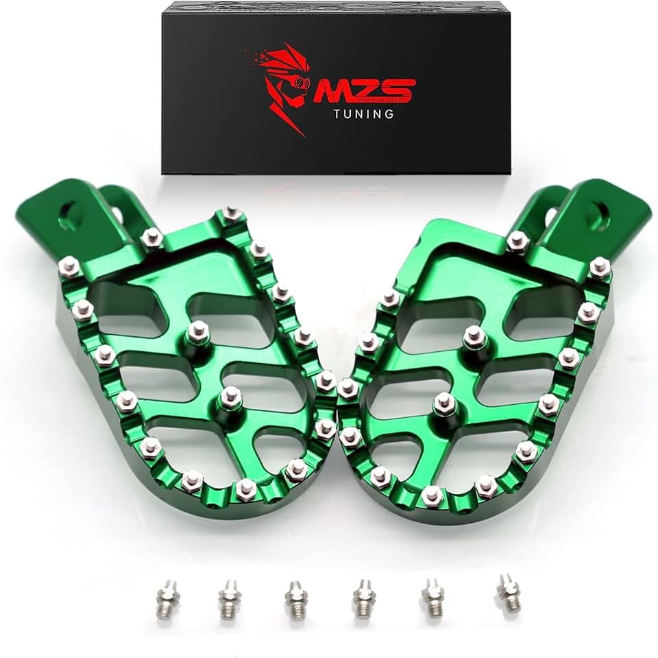 MZS Dirt Bike Foot Pegs for KLX110 KLX110L 2002-2023, KX60 1988-2003