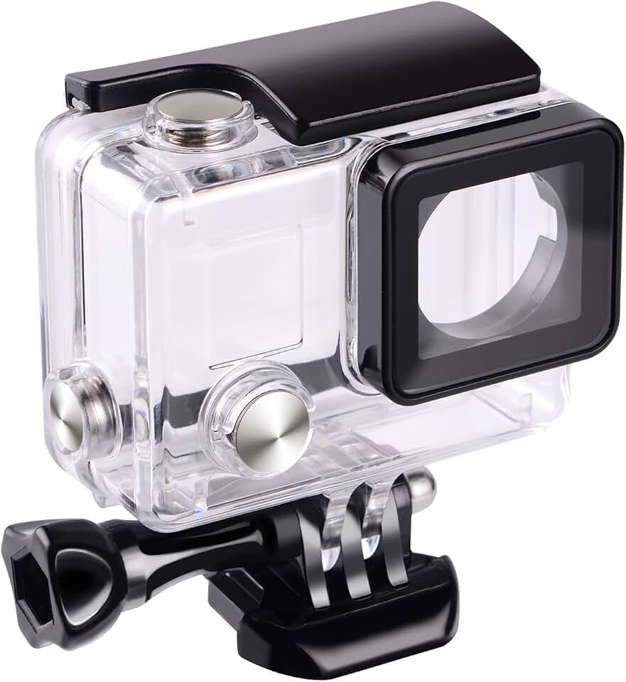 SupTig wasserdichte Schutzhülle für GoPro Hero 4, 3+, 3, für Verwendung der Sport-Kamera bis 45 m unter Wasser