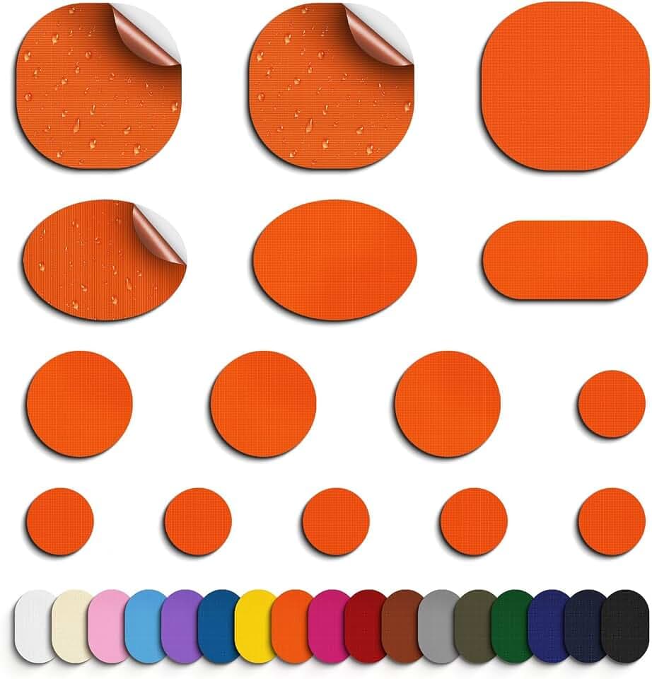 45Stück Daunenjacke flicken Reparaturset, Flicken für Daunenjacke