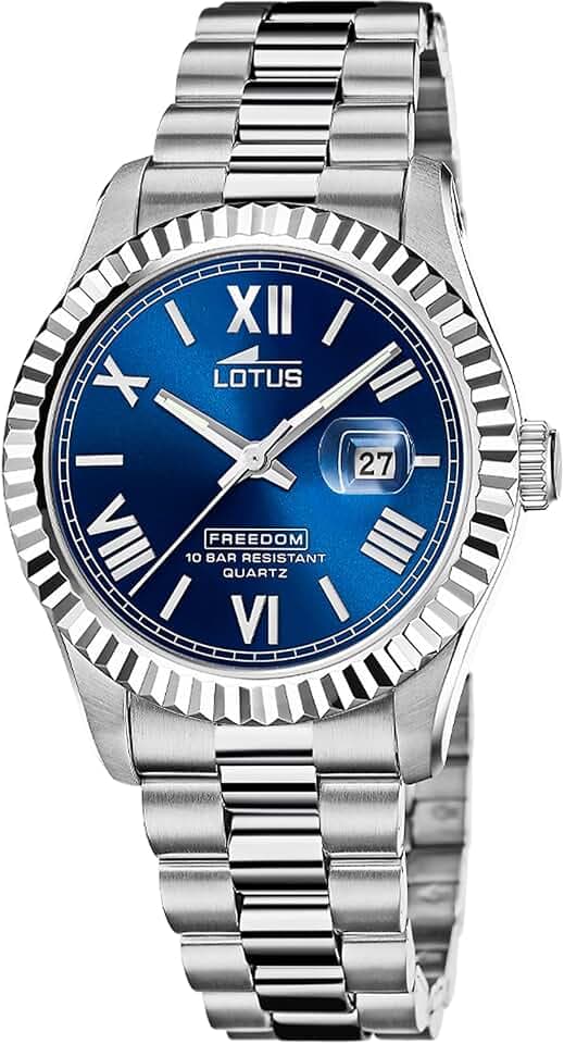 Lotus Herrenuhr Analog aus Edelstahl 316l Silberfarben