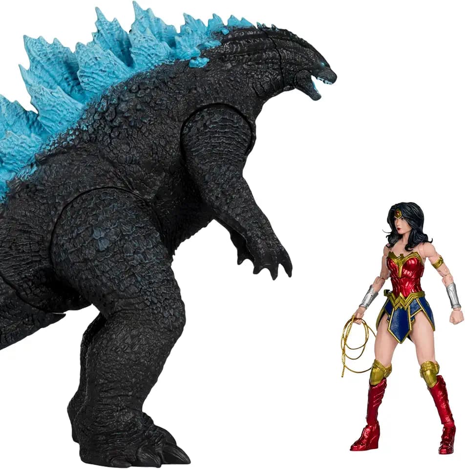 McFarlane Toys- DC Multiverse Wonder Woman vs. Godzilla (Justice League vs. Godzilla) 2pk